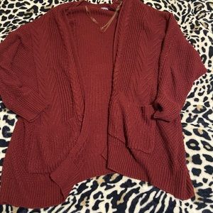 Burgundy Soft Cardigan XL